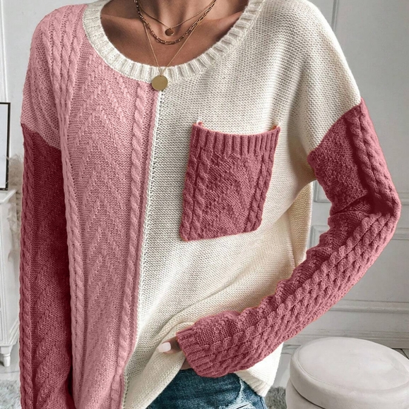 Mariana Blocked Sweater - Green - Picture 14 of 14